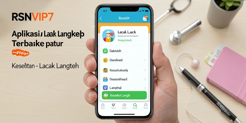 Antarmuka aplikasi RSNVIP7 untuk pelacakan langkah harian.