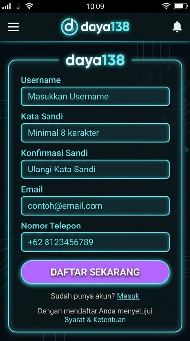 Panduan Registrasi Akun Baru daya138 untuk Pengguna Android